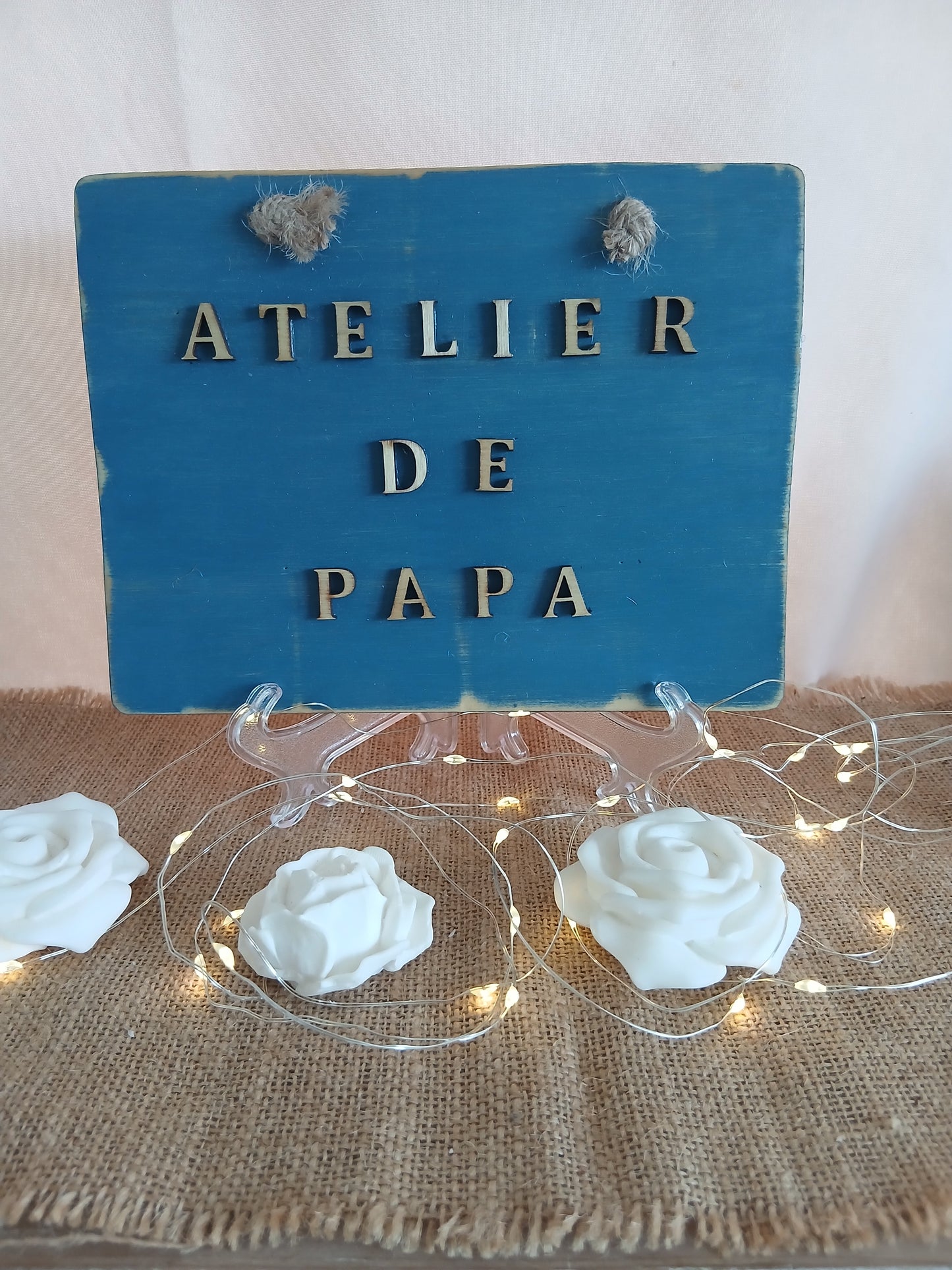 Plaque Décorative "Atelier de Papa" - Cadeau Fête des Pères
