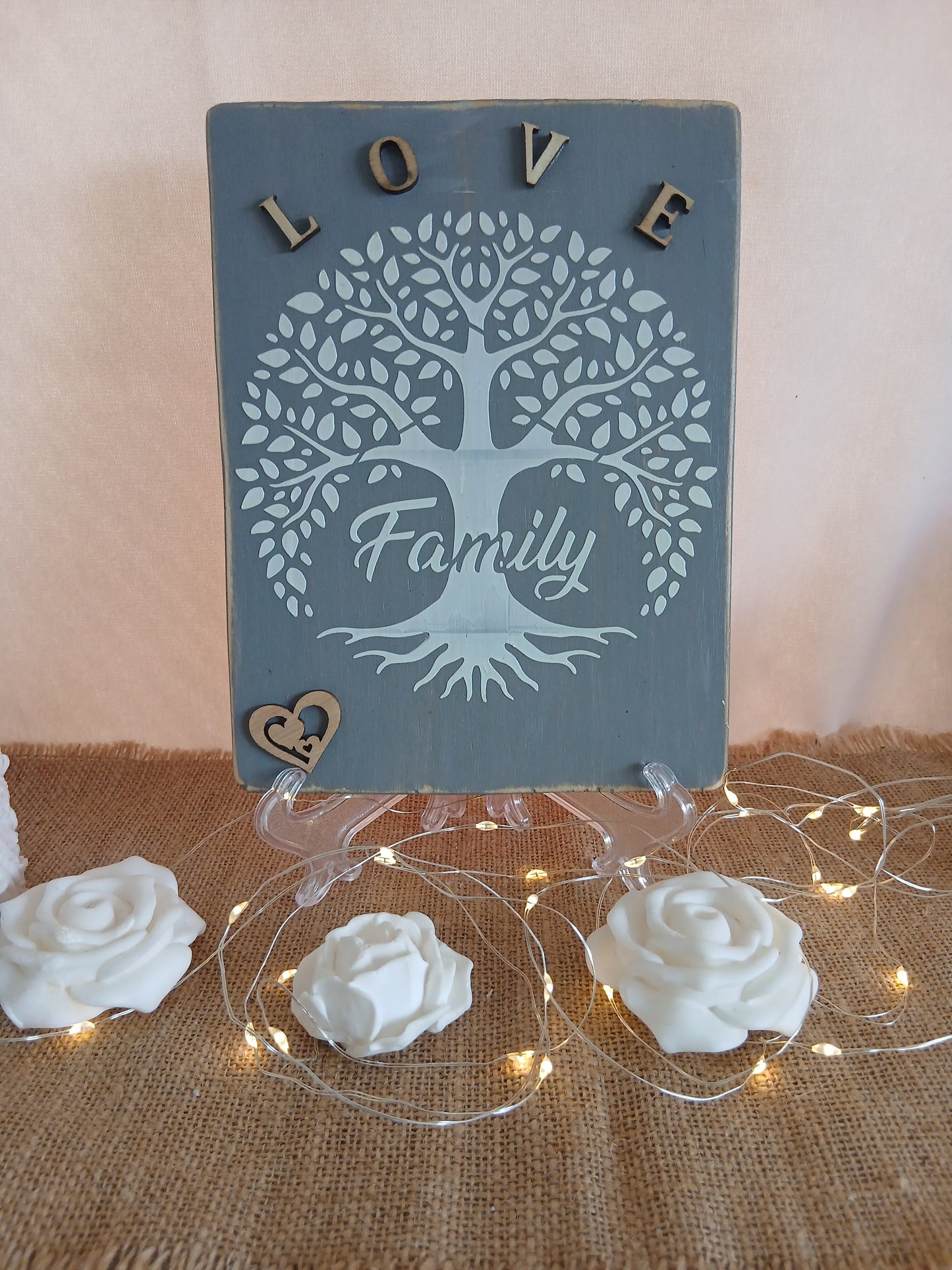 Plaque de décoration arbre de vie Family