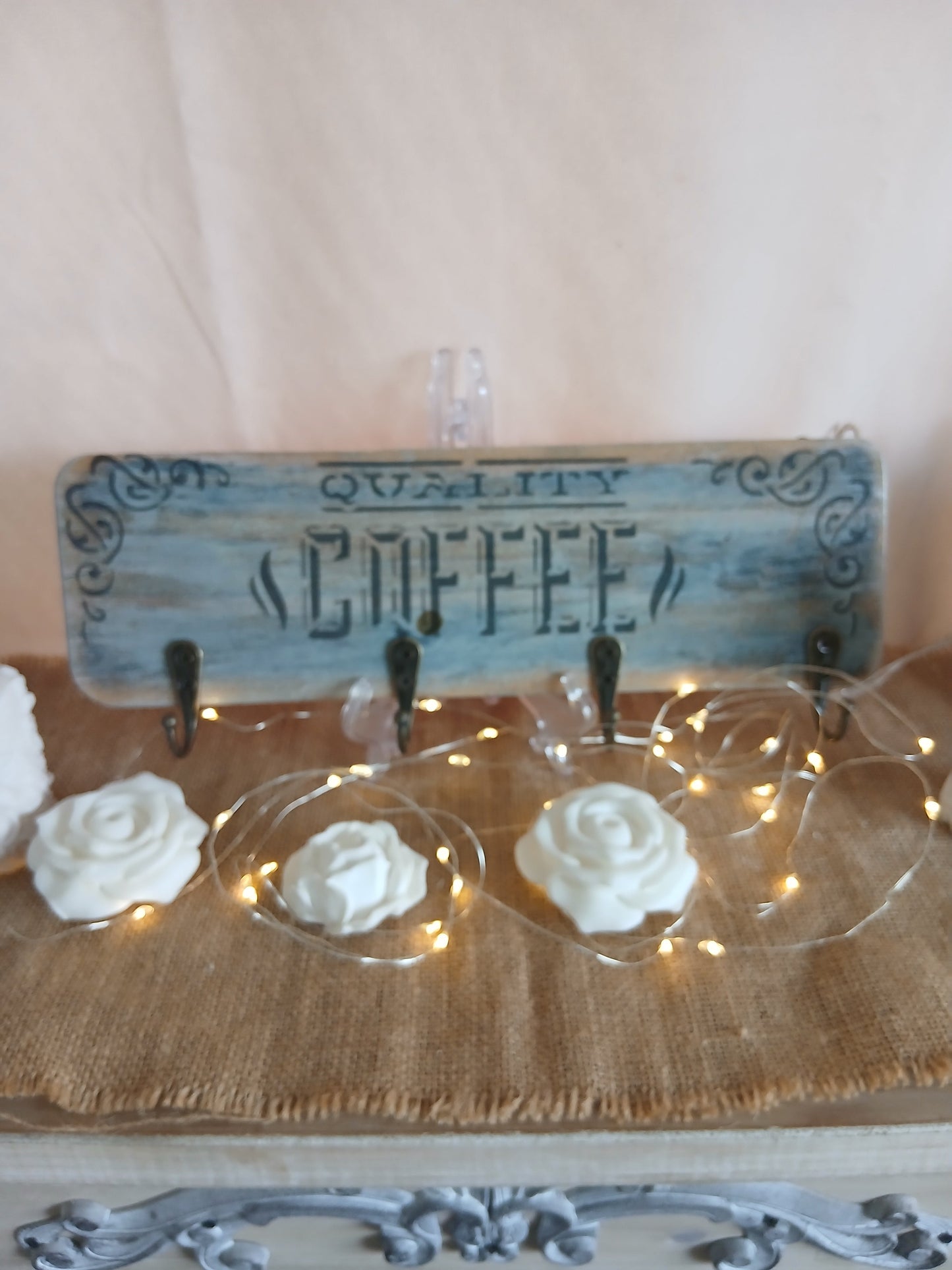 Porte-Clés Mural "Coffee" - Style Vintage